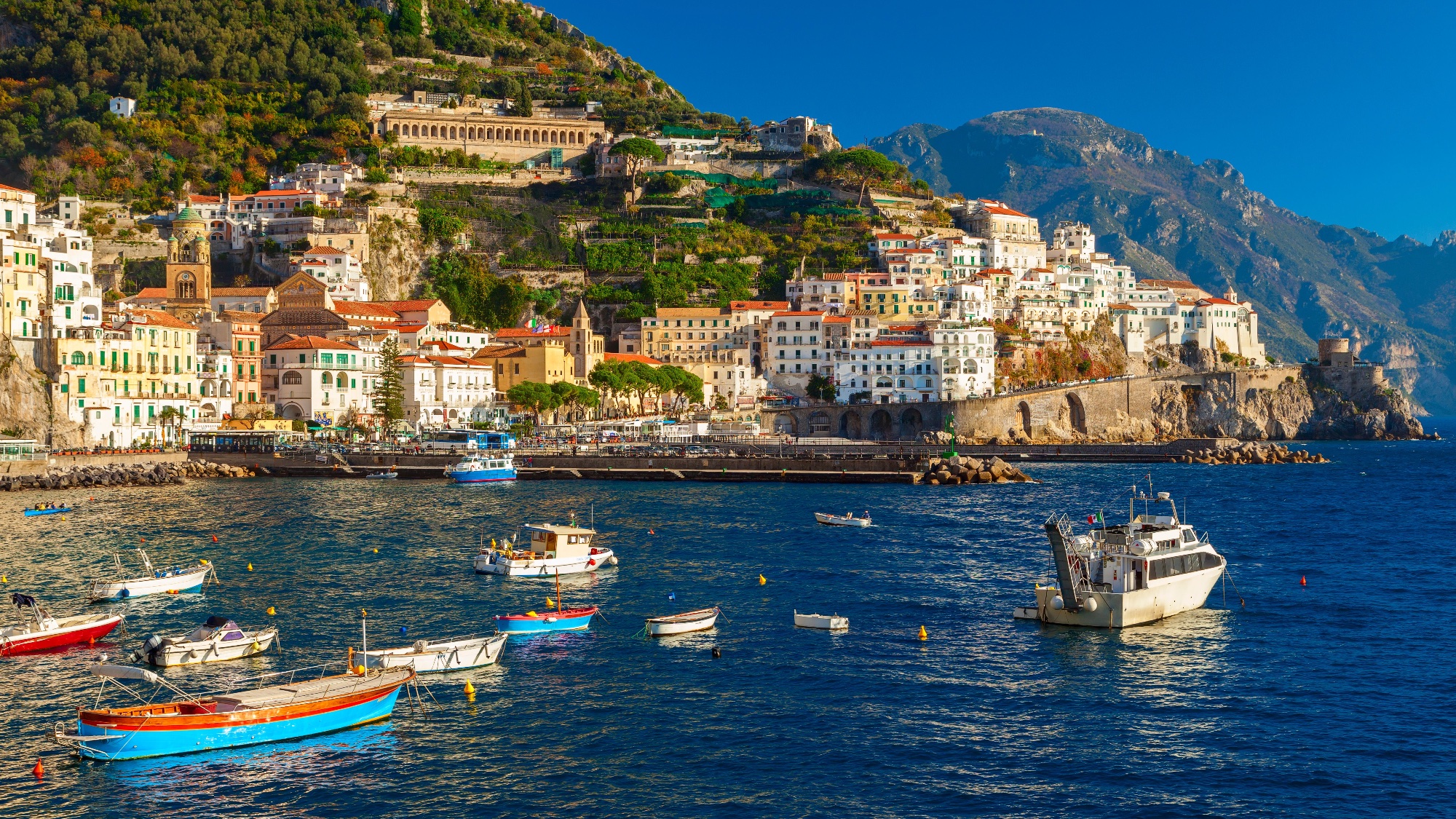Amalfi Coast southern Italy private boat tour